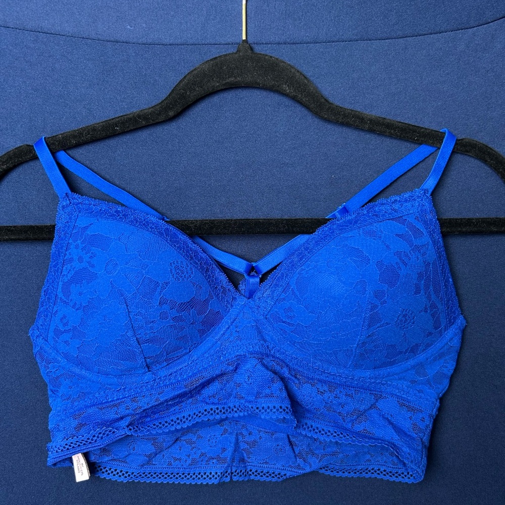 Victoria's Secret Angels Blue Lined‎ Demi Bra Underwire